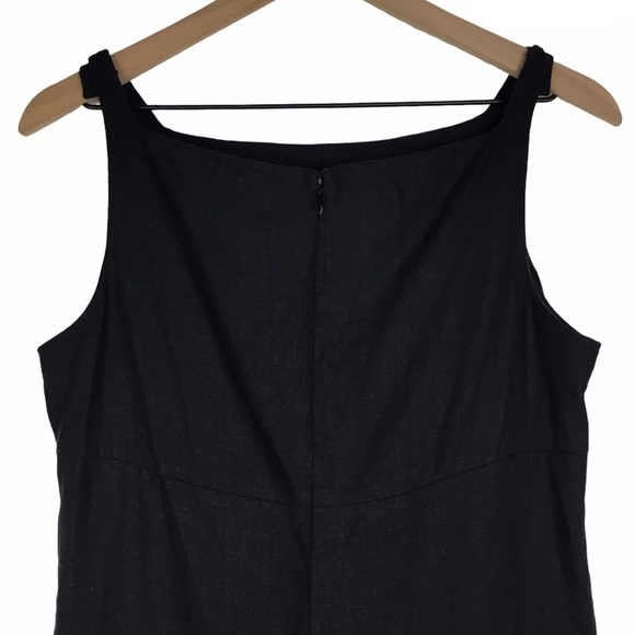 GAP 100% Linen Vintage Sun Dress Y2K Sleeveless Thin Straps Natural Fibers 10 - Picture 5 of 12